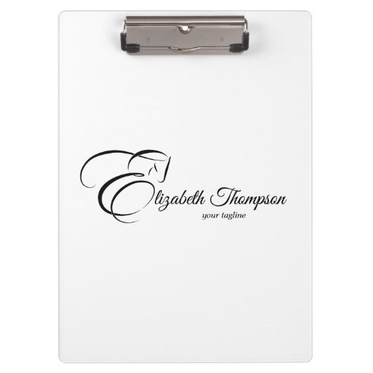 モノグラムレターEホース クリップボード (正面)