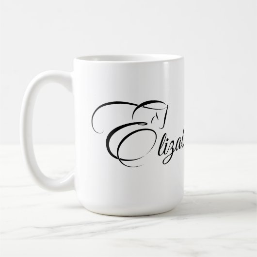 モノグラムレターEホース コーヒーマグカップ (左)