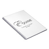 モノグラムレターEホース ノートブック (右側)