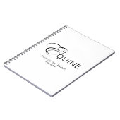 モノグラムレターEホース ノートブック (左側)