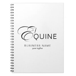 モノグラムレターEホース ノートブック