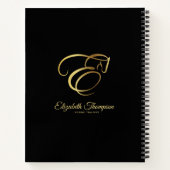 モノグラムレターEホース ノートブック (裏面)