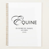 モノグラムレターEホース プランナー手帳 (正面)