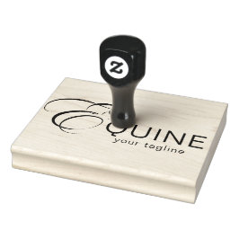 モノグラムレターEホース ラバースタンプ