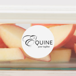 モノグラムレターEホース ラベル