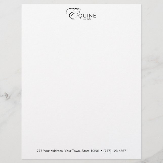 モノグラムレターEホース レターヘッド (正面)