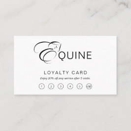 モノグラムレターEホース ロイヤリティカード