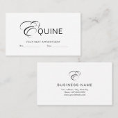 モノグラムレターEホース 予約カード (正面/裏面)