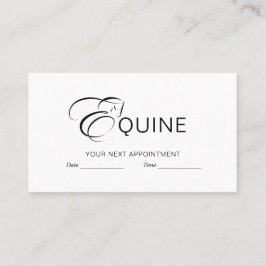 モノグラムレターEホース 予約カード
