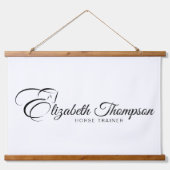 モノグラムレターEホース 吊り下げ型タペストリー (正面)