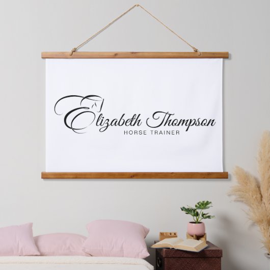 モノグラムレターEホース 吊り下げ型タペストリー (寝室)