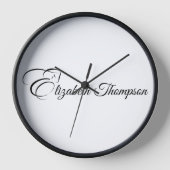 モノグラムレターEホース 壁時計 (正面)