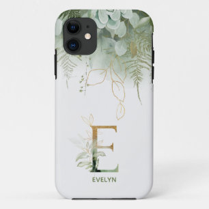 モノグラムレターE緑のケース – メイトiPhoneケース iPhone 11 ケース