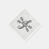 モノグラムレターI （姓） スタンダードカクテルナプキン (角)