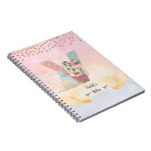 モノグラムレターVベビードッグホームスクールガール ノートブック (右側)