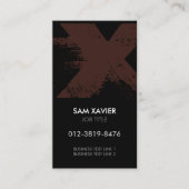 モノグラムレターX名刺 名刺 (正面)