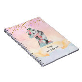 モノグラムレターZベビーパンダガールデイリーダイアリー ノートブック (右側)