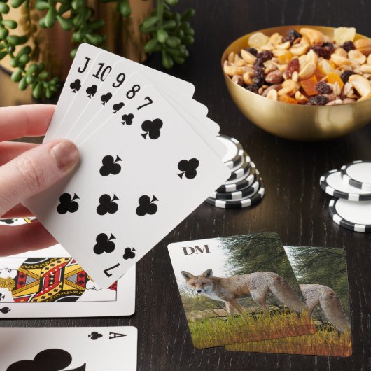 モノグラムレッドキツネクラシックトランプ トランプ (インサイチュ)