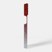 モノグラムレッドグリッター グラデーション iPhoneケース (右側面)