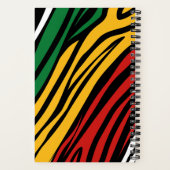 モノグラムレッドグリーンイエローブラックヒストリレシピ ノートブック (裏面)