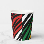 モノグラムレッドグリーンイエローブラック履歴月 紙コップ (右)