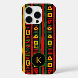 モノグラムレッドグリーンイエローブラック履歴月 iPhone 16 PROケース