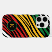 モノグラムレッドグリーンイエローブラック履歴月 Case-Mate iPhoneケース (裏面 (横))