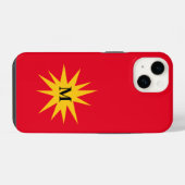 モノグラムレッドスターバスト iPhoneケース (裏面横)