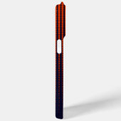 モノグラムレッドハーフトーモダンンパーソナライズされたイニシャル Case-Mate iPhoneケース (裏面 / 右)