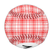 モノグラムレッドプレイド 野球ボール (裏面)