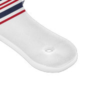 モノグラムレッドホワイトネイビーブルーカニ航海の カッティングボード (角)