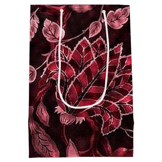 モノグラムレッドヴィンテージフローラ抱き枕 ミディアムペーパーバッグ (裏面)