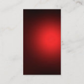 モノグラムレッド白モダンシンプル名刺 名刺 (裏面)