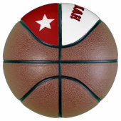 モノグラムレッド&クリーム バスケットボール (右)