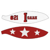 モノグラムレッド&クリーム バスケットボール (パネル)