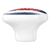 モノグラムレッド&ネイビーいかりセラミックノブ セラミックノブ (側面)