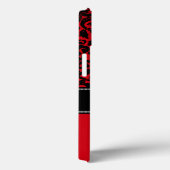 モノグラムレッド、ブラック、ホワイトダマスクiPadエアケース Case-Mate iPhoneケース (裏面 / 右)