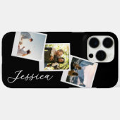 モノグラムレトロインスタントフォトコラージュ Case-Mate iPhoneケース (裏面 (横))