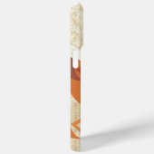 モノグラムレトロキツネアートオレンジレトロiphone Case-Mate iPhoneケース (裏面 / 右)