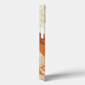 モノグラムレトロキツネアートオレンジレトロiphone Case-Mate iPhoneケース (裏面 / 右)