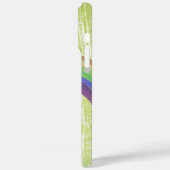 モノグラムレトロキツネアートライムオレンジレトロ Case-Mate iPhoneケース (裏面 / 左)