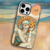 モノグラムレトログラムサマービーチウーマン Case-Mate iPhoneケース