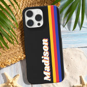 モノグラムレトロストライプ数 Case-Mate iPhoneケース