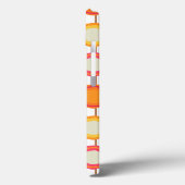 モノグラムレトロピンクオレンジシックガーリーパターン Case-Mate iPhoneケース (裏面 / 左)