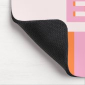 モノグラムレトロピンク マウスパッド (コーナー)