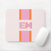 モノグラムレトロピンク マウスパッド (マウス)