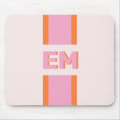 モノグラムレトロピンク マウスパッド (正面)