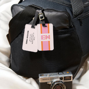 モノグラムレトロピンク ラゲッジタグ