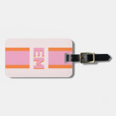 モノグラムレトロピンク ラゲッジタグ (正面横)