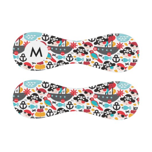 モノグラムレトロ海賊イラストレーション航海 野球ボール (パネル)